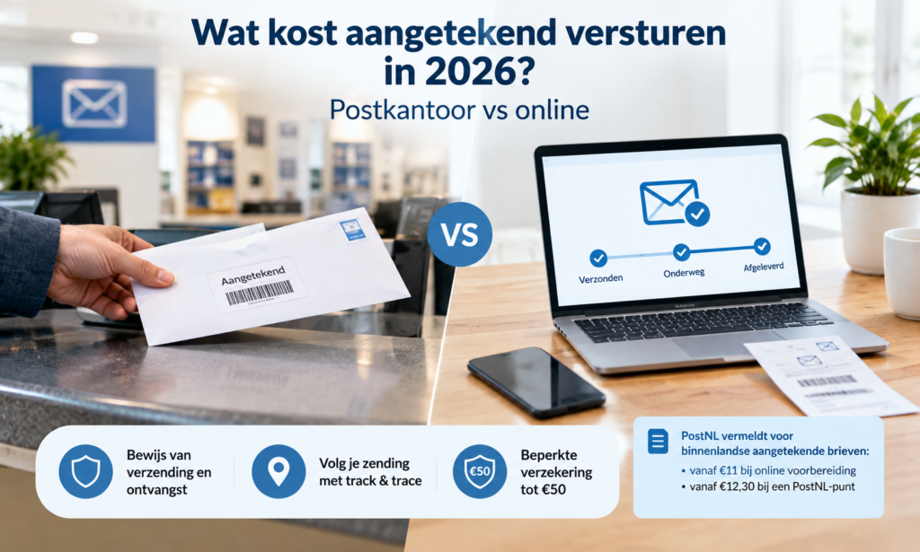aangetekende brief online versturen